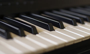 Blurred Synth Keyboard